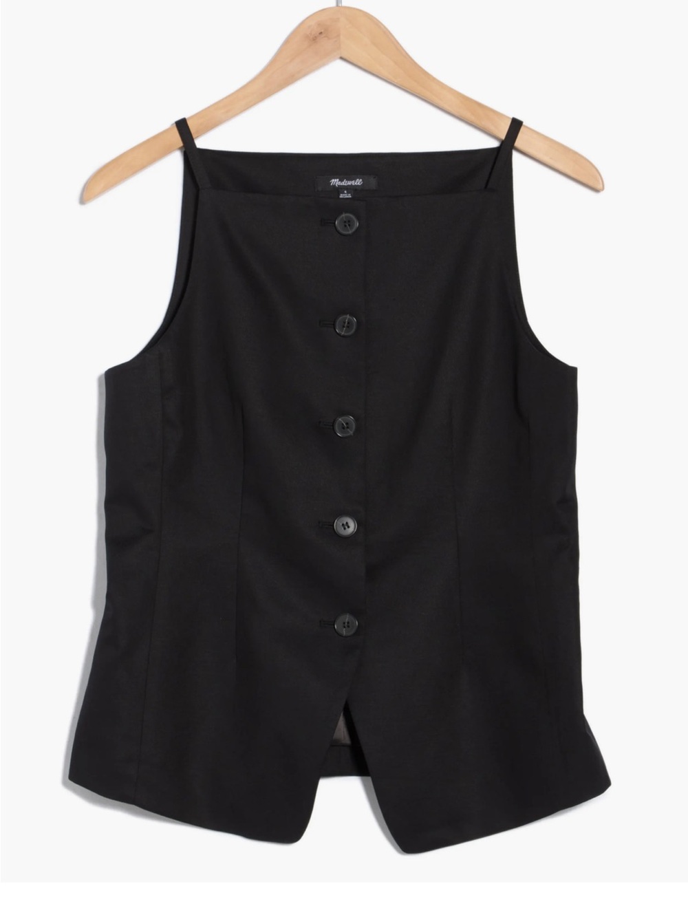 Madewell Harlow Square Neck Drapey Twill
Vest Size 6